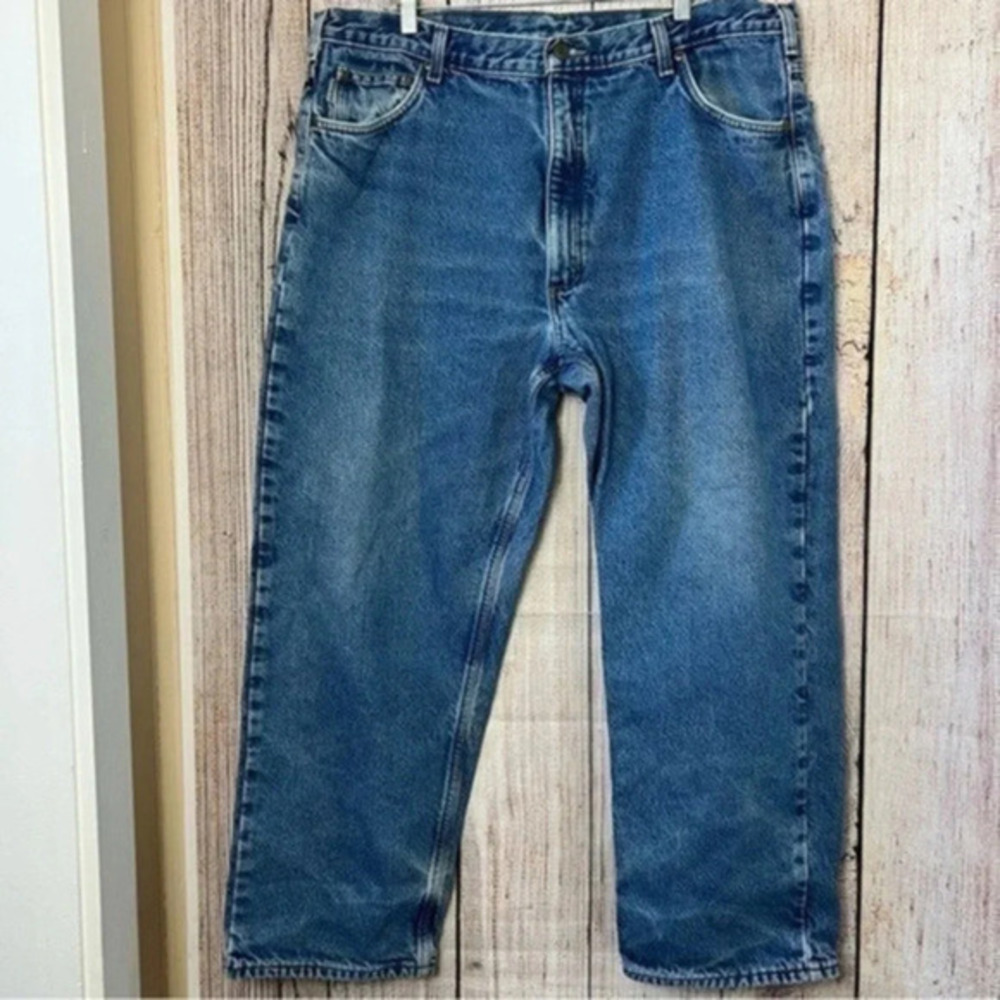 Carhartt Men’s Relaxed fit Flannel lined jeans size 42x30